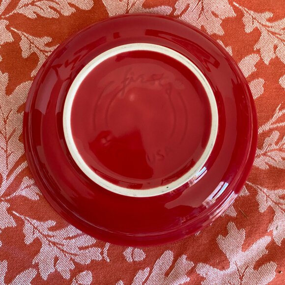 1 Scarlet Red FIESTAWARE Bowl | 7" W x 2" H | Cereal/ Soup/Salad BOWL | EUC - Picture 2 of 5